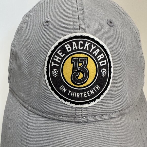 The Backyard On Thirteenth Baseball Cap Otto Adjustable Strap Hat 100% Cotton - Picture 2 of 9